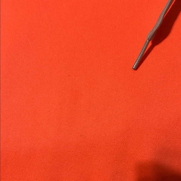 Danskin Now Vibrant Orange Hoodie with Gray Trim Large. 12/14 some wear - Picture 11 of 14